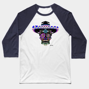 mexican grim reaper in mariachi charro style ecopop Baseball T-Shirt